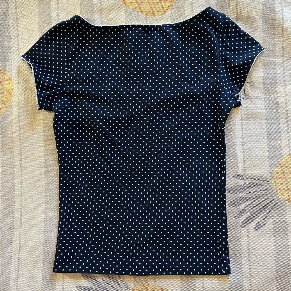 Brandy Melville Polka Dot Top - Picture 2 of 3